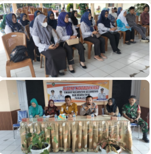 Rapat Koordinasi Intensifikasi Program BKKBN Tingkat Kecamatan Gelumbang,Bahas Materi Kesehatan Reproduksi