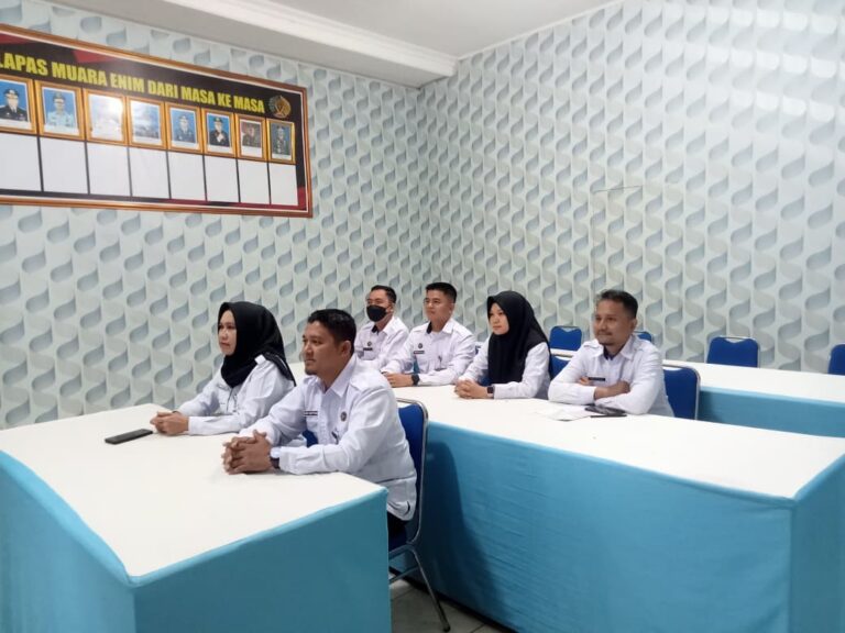Lapas Muara Enim ikuti kegiatan Penyusunan Informasi Jabatan dan Analisis Beban Kerja Tahun 2025
